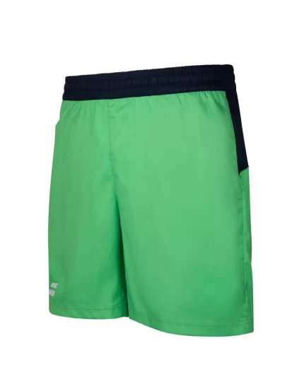 Babolat Play Short Boy Zielone - spodenki tenisowe