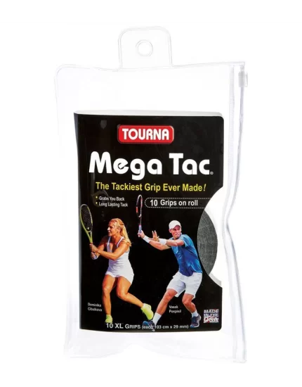 Tourna Mega Tac Czarne (10 szt.) - owijki wierzchnie