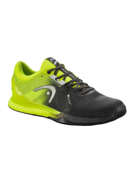 Head Sprint Pro 3.0 SF Clay Black Lime - męskie buty do tenisa
