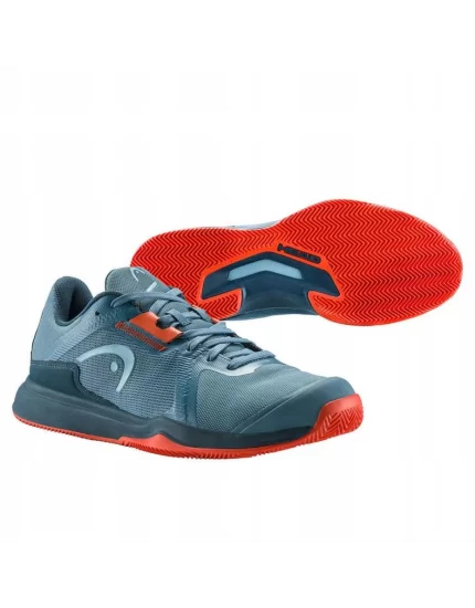Head Sprint Team 3.5 Clay Bluestone Orange - męskie buty tenisowe