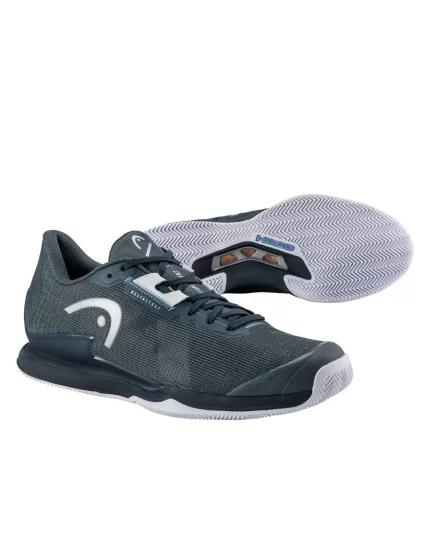 Head Sprint Pro 3.5 Clay Dark Grey Blue - męskie buty tenisowe