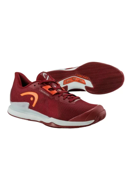 Head Sprint Pro 3.5 Clay Dark Red Orange - męskie buty tenisowe
