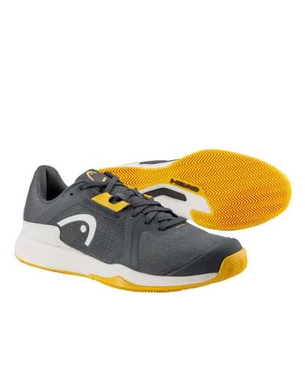 Head Sprint Team 3.5 Clay Dark Grey Banana - męskie buty tenisowe