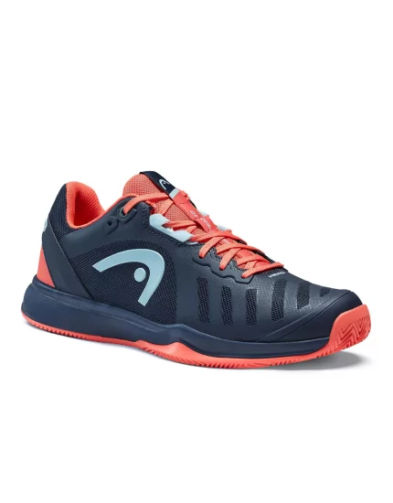 Head Sprint Team 3.0 Clay Dark Blue/Neon Red - buty tenisowe