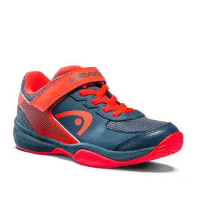 Head Sprint Velcro 3.0 Kids Midnight Navy Neon Red - buty tenisowe dla dzieci