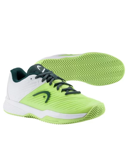 Head Revolt Pro 4.0 Clay Junior Lime White - juniorskie buty tenisowe