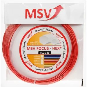 MSV Focus Hex Plus 38 Czerwony - naciąg tenisowy
