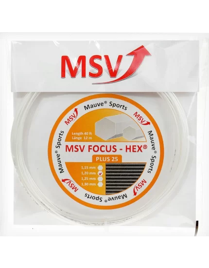 MSV Focus Hex Plus 25 Biały - naciąg tenisowy