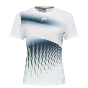 Head PERFORMANCE T-Shirt Women White Print Perf - damska koszulka tenisowa