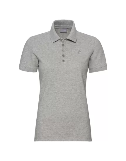 Head Polo W Grey Melange - damska koszulka polo