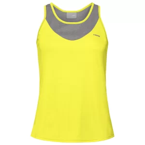 Head Tenley Tank Top W Yellow Grey - damski top tenisowy