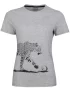 Head LEOPARD T-Shirt Szara - koszulka tenisowa