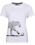 Head LEOPARD T-Shirt Biała - koszulka tenisowa