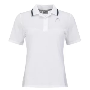 Head PERFORMANCE Polo Shirt Women White - damska koszulka tenisowa