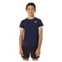 Asics Boys Tennis SS Top Midnight Brilliant White - koszulka chłopięca