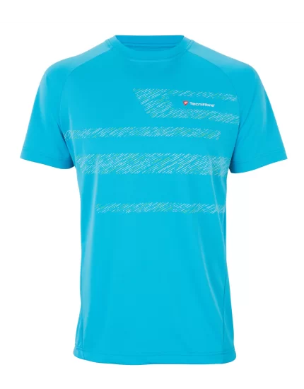 Tecnifibre F2 Airmesh Cyan Junior - koszulka tenisowa