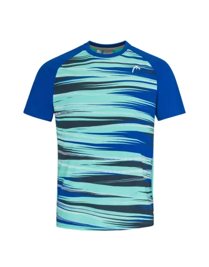 Head TOPSPIN T-shirt Boy Royal Blue Print Vision - chłopięca koszulka tenisowa
