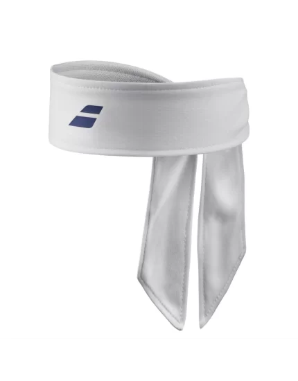 Babolat Tie Headband White Sodalite Blue - opaska tenisowa