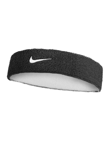 Nike Swoosh Classic Reversible Headband Black White - opaska na głowę
