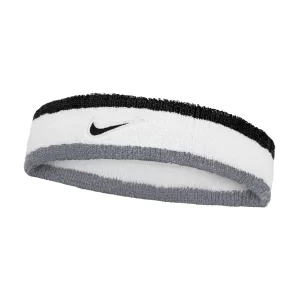 Nike Swoosh Headband White Grey Black - opaska na głowę