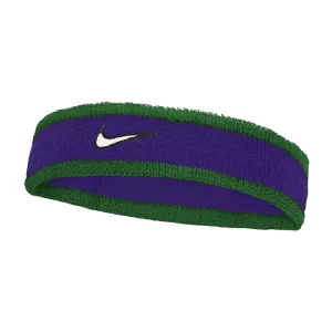 Nike Swoosh Headband Clover Fierce Purple White - opaska na głowę