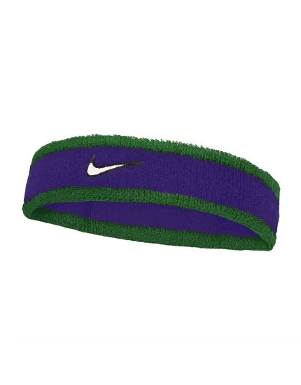 Nike Swoosh Headband Clover Fierce Purple White - opaska na głowę