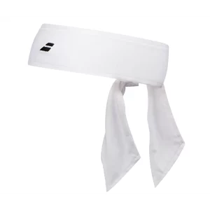 Babolat Tie Headband Biała - opaska tenisowa
