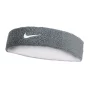 Nike Swoosh Reversible Headband Grey White - opaska na głowę