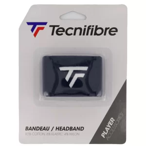 Tecnifibre Headband Navy (New Logo) - opaska na głowę