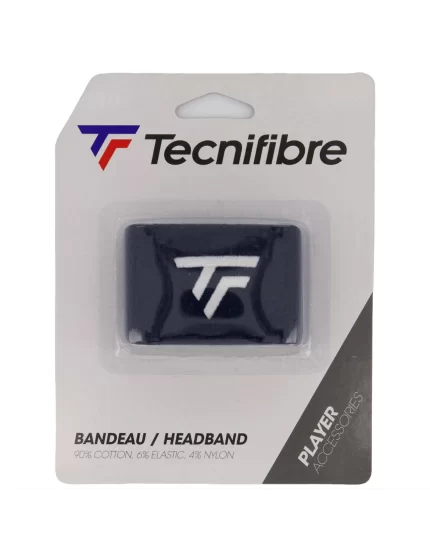 Tecnifibre Headband Navy (New Logo) - opaska na głowę