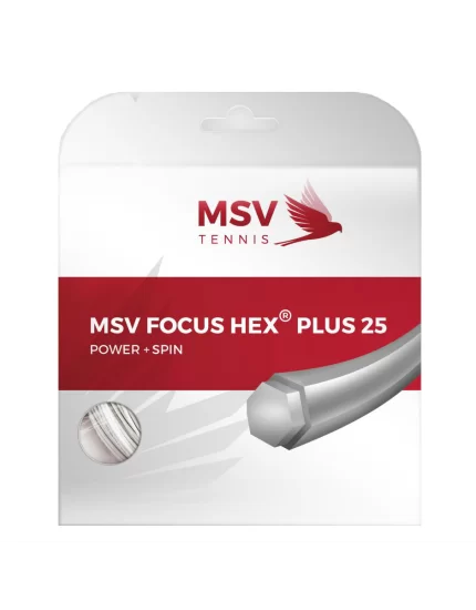 MSV Focus Hex Plus 25 Biały - naciąg tenisowy