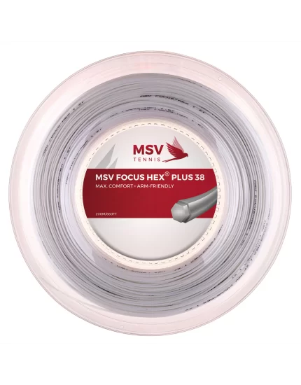 MSV Focus Hex Plus 38 Biały 200m - naciąg tenisowy