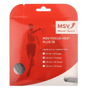 MSV Focus Hex Plus 38 Czarny - naciąg tenisowy