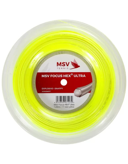 MSV Focus Hex Ultra Lime 200m - naciąg tenisowy