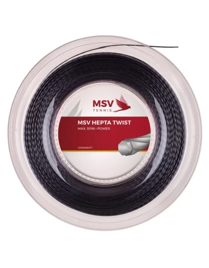 MSV Hepta Twist Antracyt 200m - naciąg tenisowy