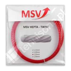 MSV Hepta Twist Czerwony - naciąg tenisowy