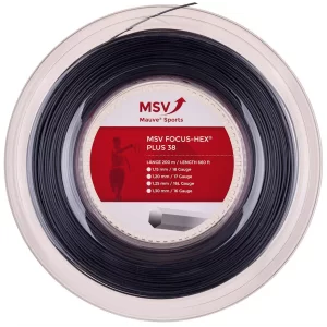 MSV Focus Hex Plus 38 Czarny 200m - naciąg tenisowy
