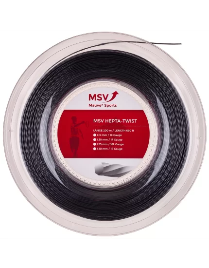MSV Hepta Twist Antracyt 200m - naciąg tenisowy