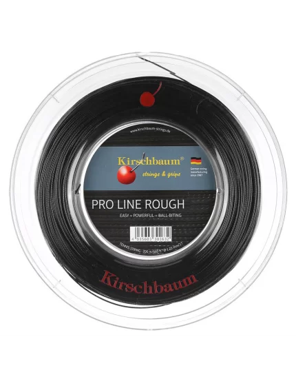 Kirschbaum Pro Line Rough Czarny 200m - naciąg tenisowy