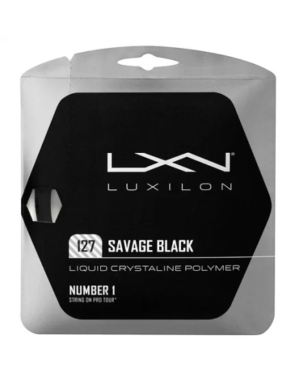 Luxilon Savage Czarny - naciąg tenisowy