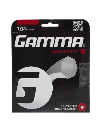 Gamma Moto Soft Charcoal - naciąg tenisowy