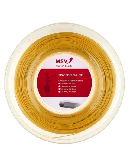 MSV Focus Hex Żółty 200m - naciąg tenisowy