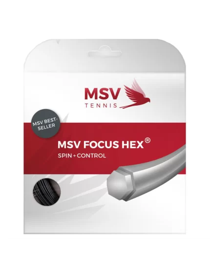 MSV Co Focus Hex Czarny - naciąg tenisowy