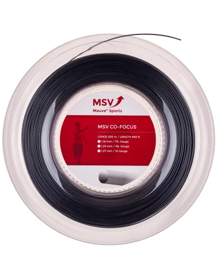 MSV Co Focus Czarny 200m - naciąg tenisowy
