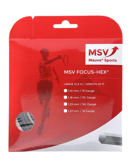 MSV Focus Hex Czarny - naciąg tenisowy