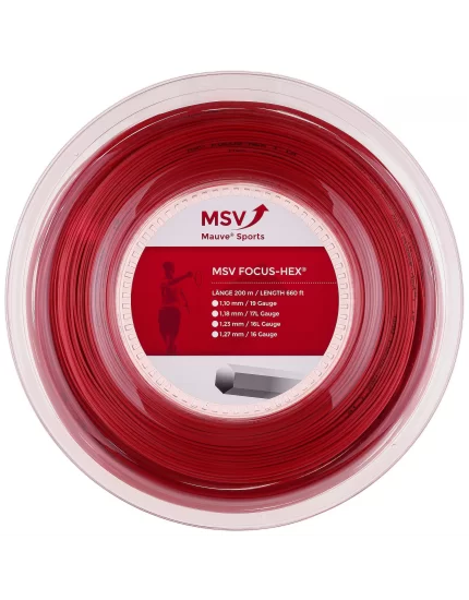 MSV Co Focus Czerwony 200m - naciąg tenisowy