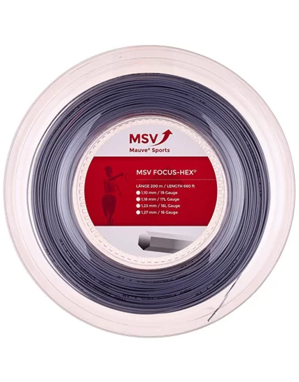 MSV Focus Hex Szary 200m - naciąg tenisowy