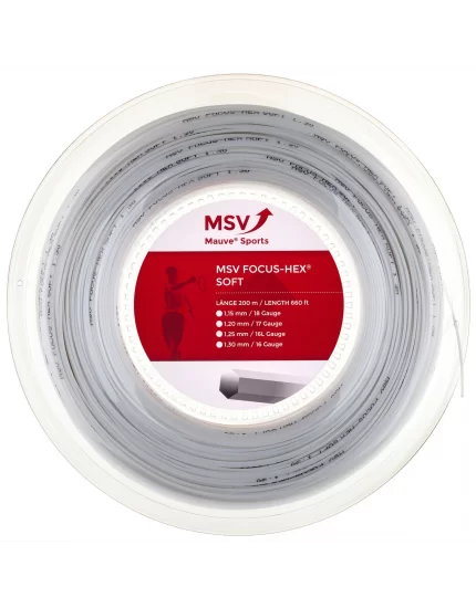 MSV Focus Hex Soft Biały 200m - naciąg tenisowy