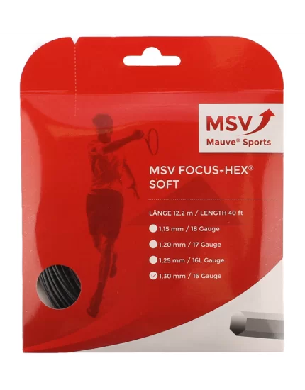 MSV Focus Hex Soft Czarny - naciąg tenisowy