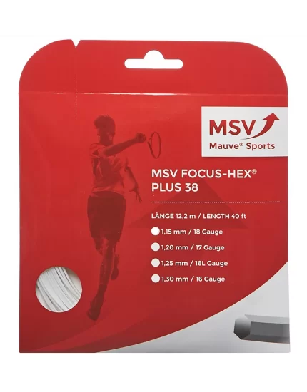 MSV Focus Hex Plus 38 Biały - naciąg tenisowy